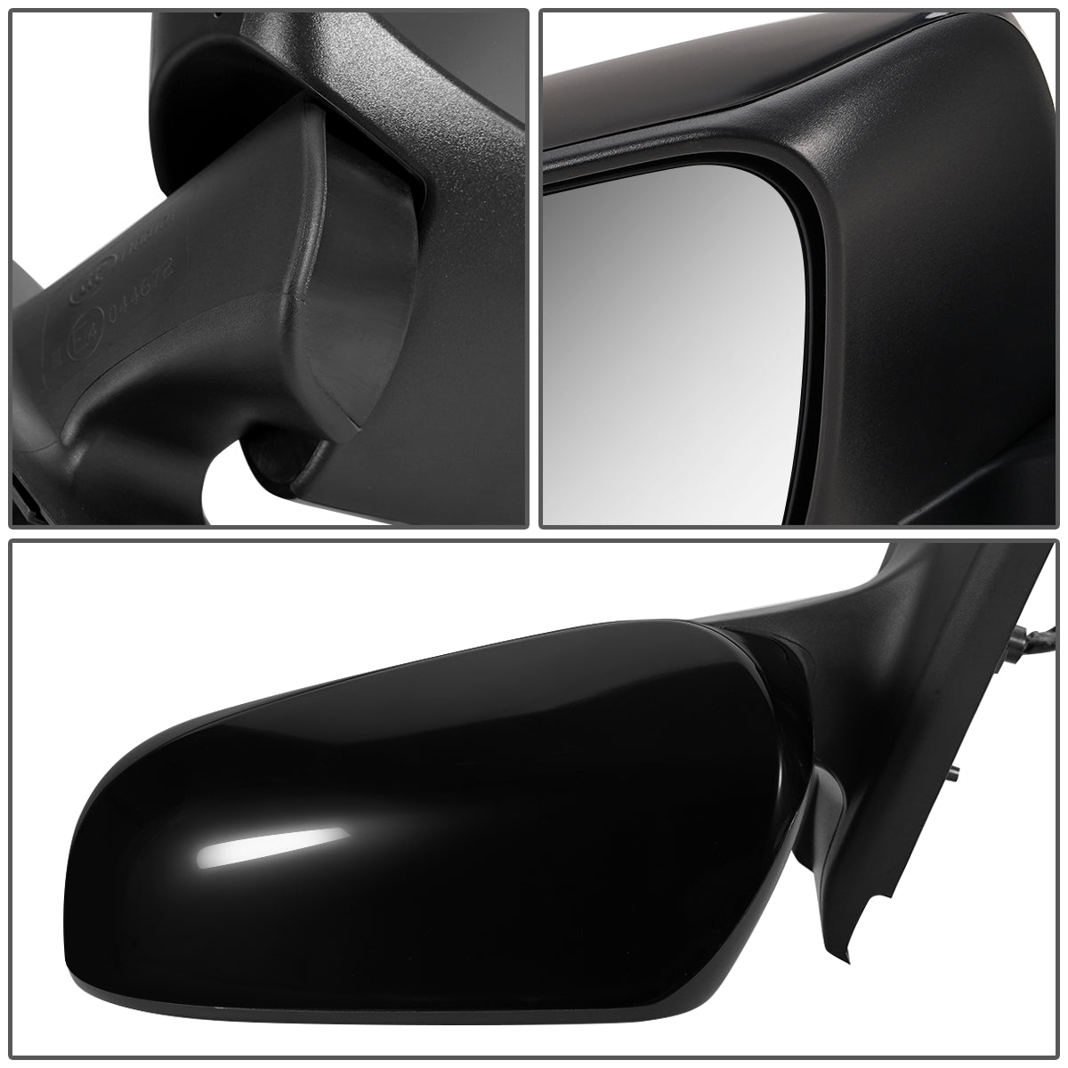 RETROVISOR MIRROR - OEM - 15-17 TOYOTA YARIS - POWERED - FOLDING - HEATED - BLACK MATERIAL - LEFT