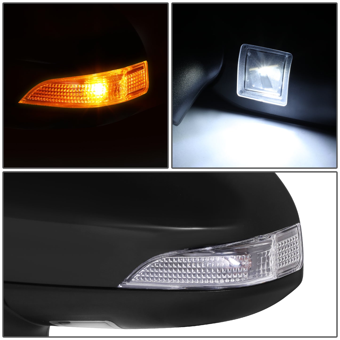 RETROVISOR MIRROR - OE STYLE - TOYOTA VENZA 2013-2015 - WITH POWER WITH HEATED WITH SIGNAL - DRIVER LEFT SIDE - BLACK