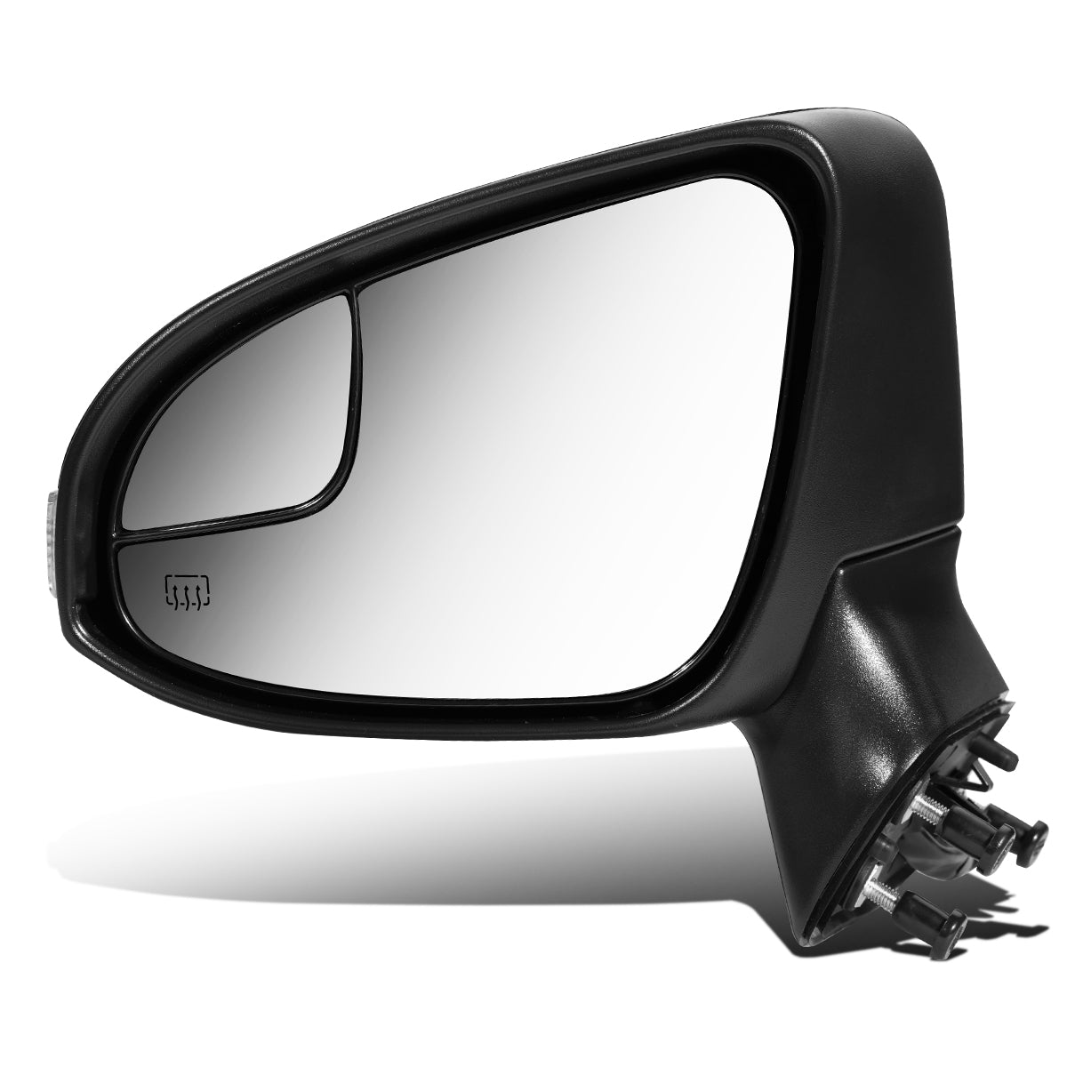RETROVISOR MIRROR - OEM - 13-16 TOYOTA VENZA - POWERED - HEATED - W/ SIGNAL LIGHT - W/ MEMORY - W/ PUDDLE LIGHT - POWER FOLDING - BLACK MATERIAL - LEFT