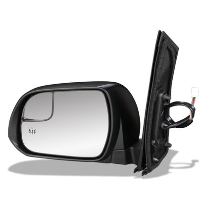 RETROVISOR MIRROR - OEM - 11-17 TOYOTA SIENNA - POWERED - HEATED - FOLDING - W/ SPOTTER GLASS - TEXTURED - BLACK - LEFT