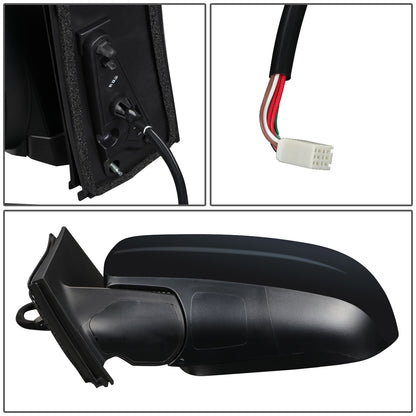 RETROVISOR MIRROR - OEM - 11-17 TOYOTA SIENNA - POWERED - HEATED - FOLDING - W/ SPOTTER GLASS - TEXTURED - BLACK - LEFT