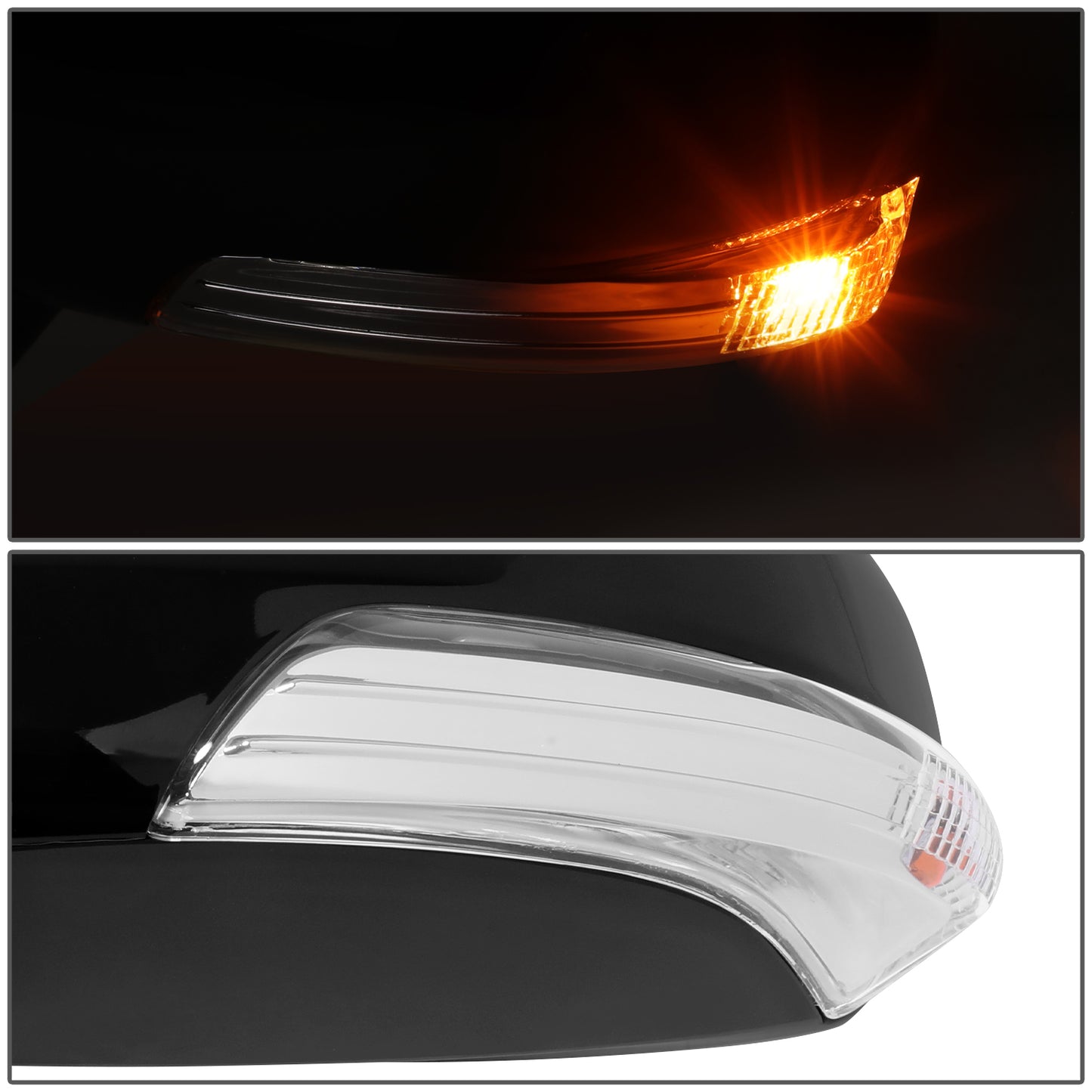 RETROVISOR MIRROR - OE STYLE - TOYOTA PRIUS 15 - WITH POWER WITH HEATED GLASS WITH SIGNAL - DRIVER SIDE - PAINT TO MATCH - BLACK