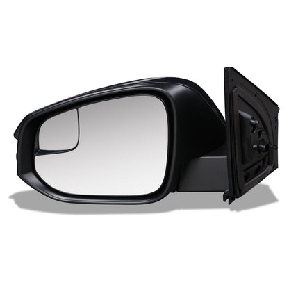 RETROVISOR MIRROR - OEM - 13-15 TOYOTA RAV4 - POWERED - HEATED - W/ SIGNAL LIGHT - W/ SPOTTER GLASS - FOLDING - BLACK MATERIAL - LEFT