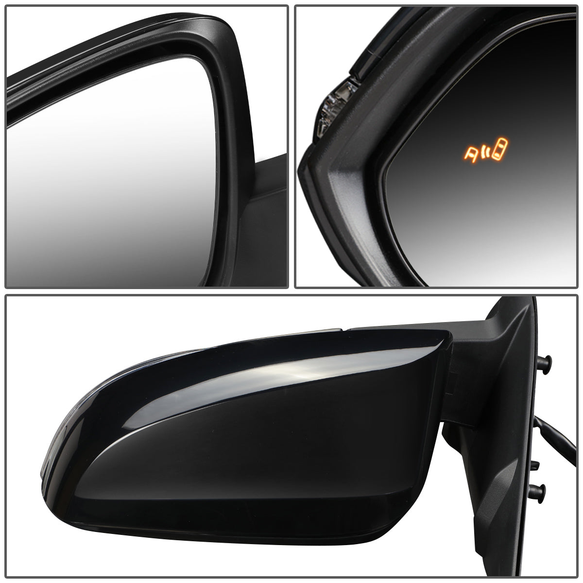 RETROVISOR MIRROR - OEM - 16-17 TOYOTA TACOMA - POWER MIRROR ADJUSTMENT - HEATED - SIGNAL LIGHT - BLIND SPOT DETECTION - FOLDING - W/O MEMORY, PUDDLE LIGHT OR ASPHERICAL GLASS - FOLDING - PAINTABLE - ONLY FITS VEHICLES W/ MATCHING FUNCTIONS AS MIRROR -