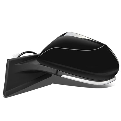 RETROVISOR MIRROR - OEM - 16-18 TOYOTA PRIUS - POWERED - HEATED - FOLDING - TEXTURED - BLACK MATERIAL - LEFT