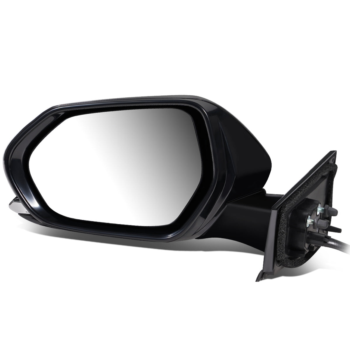 RETROVISOR MIRROR - OEM - 16-18 TOYOTA PRIUS - POWERED - HEATED - FOLDING - BLACK MATERIAL - LEFT
