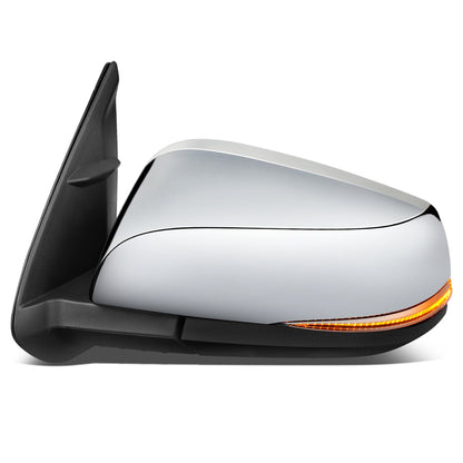 RETROVISOR MIRROR - OEM - 16-17 TOYOTA TACOMA - POWER MIRROR ADJUSTMENT - HEATED - W/ SIGNAL LIGHT - FOLDING - BLIND SPOT DETECTION - W/O PUDDLE LIGHT - ONLY FITS VEHICLES WITH MATCHING FUNCTIONS AS MIRROR - BLACK / CHROME COVER - LEFT