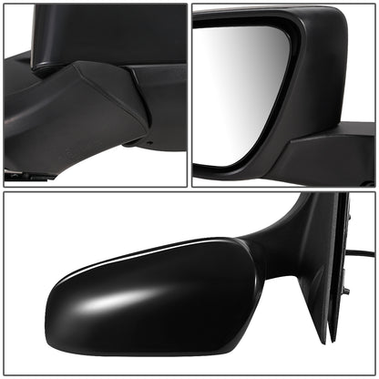 RETROVISOR MIRROR - OEM - 15-16 TOYOTA CAMRY - POWERED - HEATED - FOLDING - BLACK MATERIAL - LEFT