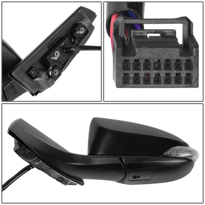 RETROVISOR MIRROR - TOYOTA C-HR 2018-2022 - WITH POWER - WITH HEATED - WITH SIGNAL - WITH BLIND SPOT - OE STYLE - DRIVER LEFT SIDE