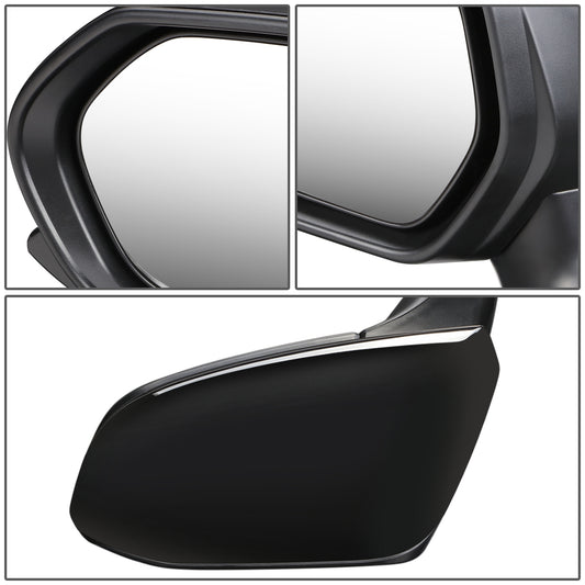 RETROVISOR MIRROR - OEM - 18-20 TOYOTA CAMRY - POWERED - FOLDING - BLACK MATERIAL - LEFT