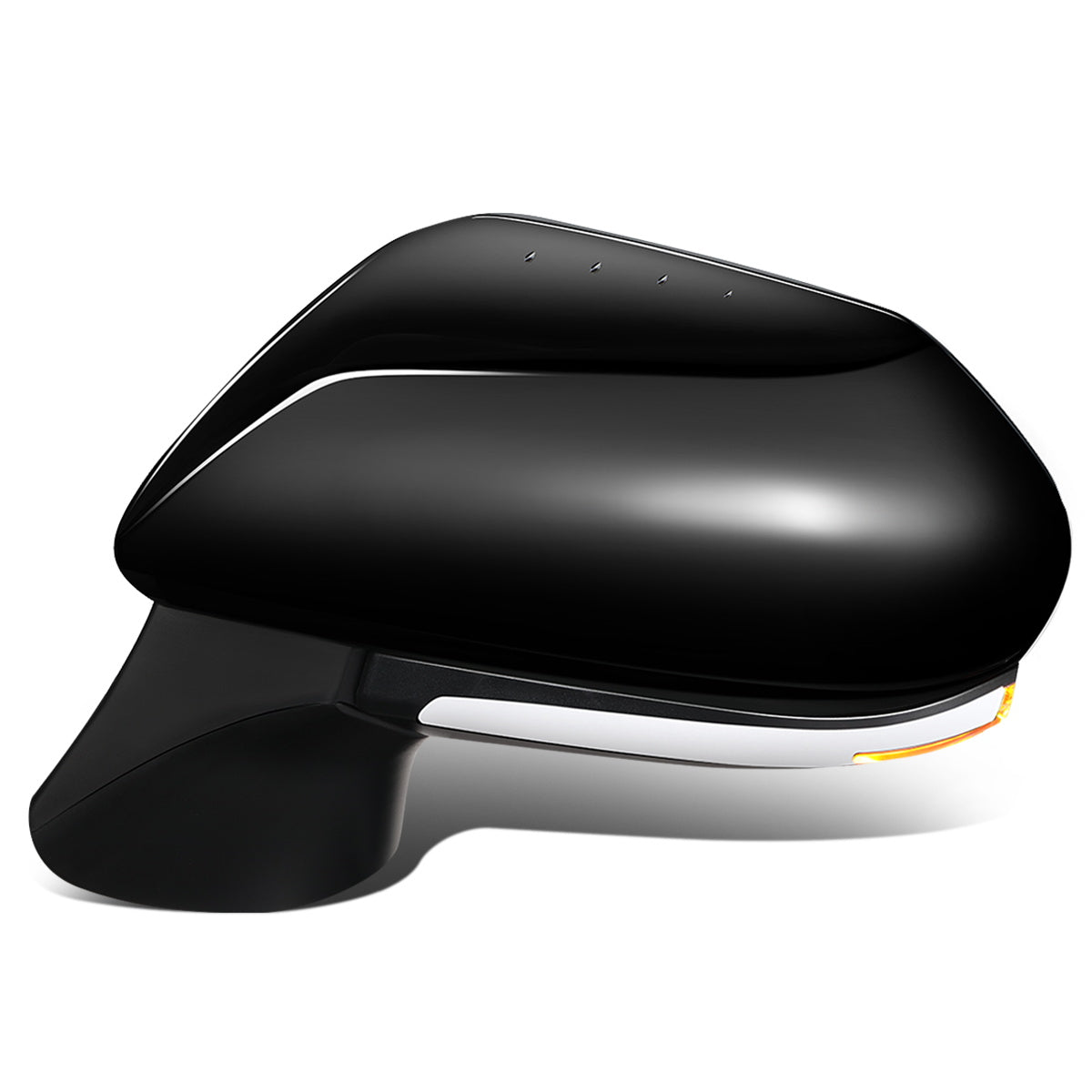 RETROVISOR MIRROR - OEM - 18-20 TOYOTA CAMRY - POWERED - HEATED - W/ SIGNAL LIGHT - FOLDING - BLACK MATERIAL - LEFT