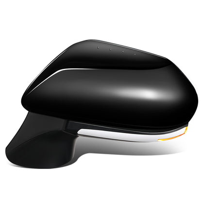 RETROVISOR MIRROR - OEM - 18-20 TOYOTA CAMRY - POWERED - HEATED - W/ SIGNAL LIGHT - FOLDING - BLACK MATERIAL - LEFT