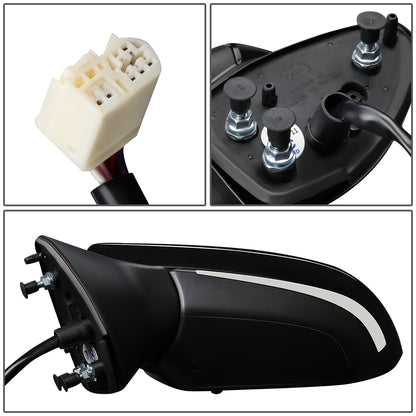 RETROVISOR MIRROR - OEM - 18-20 TOYOTA CAMRY - POWERED - HEATED - W/ SIGNAL LIGHT - FOLDING - BLACK MATERIAL - LEFT