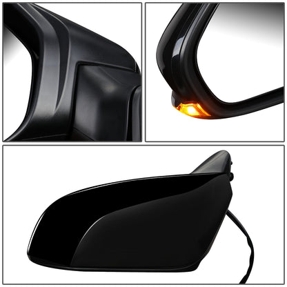 RETROVISOR MIRROR - OEM - 18-20 TOYOTA CAMRY - POWERED - HEATED - W/ SIGNAL LIGHT - FOLDING - BLACK MATERIAL - LEFT