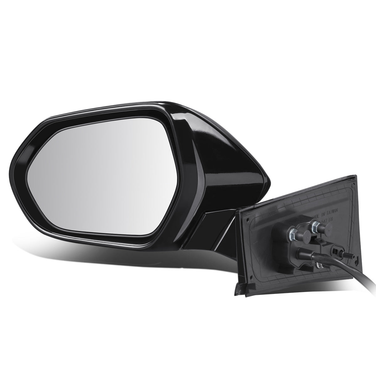 RETROVISOR MIRROR - OEM - 17-18 TOYOTA PRIUS - POWERED - HEATED - W/ SIGNAL LIGHT - FOLDING - BLACK MATERIAL - LEFT