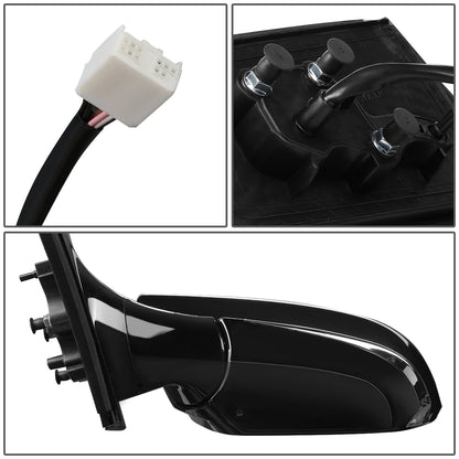 RETROVISOR MIRROR - OEM - 17-18 TOYOTA PRIUS - POWERED - HEATED - W/ SIGNAL LIGHT - FOLDING - BLACK MATERIAL - LEFT