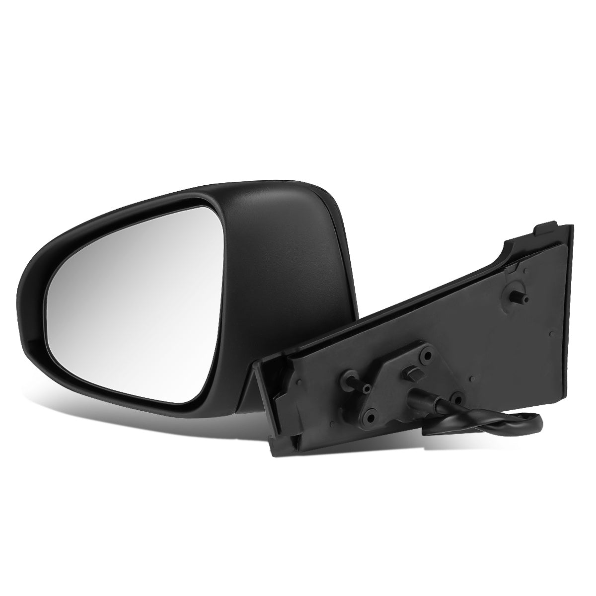 RETROVISOR MIRROR - OEM - 12-14 TOYOTA YARIS - MANUAL - FOLDING - BLACK MATERIAL - LEFT