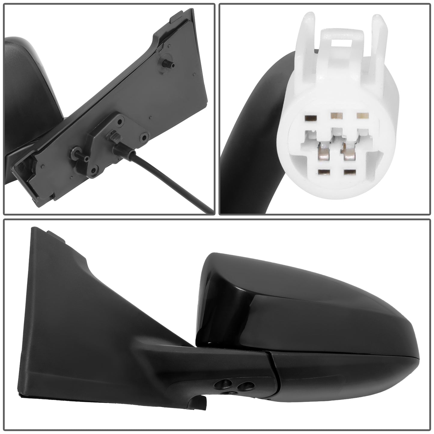 RETROVISOR MIRROR - OE STYLE - TOYOTA YARIS 14 - WITH POWER - DRIVER SIDE - PAINT TO MATCH - BLACK