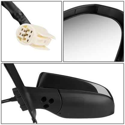 RETROVISOR MIRROR - OEM - 12-14 TOYOTA YARIS - POWERED - HEATED - FOLDING - BLACK MATERIAL - LEFT