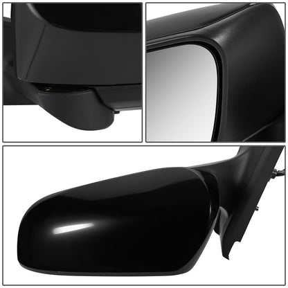 RETROVISOR MIRROR - OEM - 12-14 TOYOTA YARIS - POWERED - HEATED - FOLDING - BLACK MATERIAL - LEFT