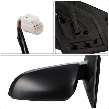 RETROVISOR MIRROR - OEM - 13-15 TOYOTA RAV4 - POWERED - FOLDING - TEXTURED - BLACK - LEFT