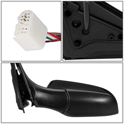 RETROVISOR MIRROR - OEM - 15-16 TOYOTA CAMRY - POWERED - HEATED - W/ BSD - FOLDING - BLACK MATERIAL - LEFT