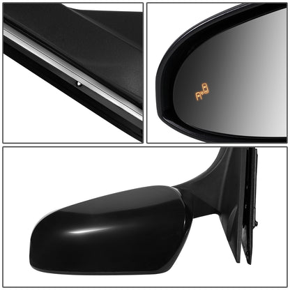 RETROVISOR MIRROR - OEM - 15-16 TOYOTA CAMRY - POWERED - HEATED - W/ BSD - FOLDING - BLACK MATERIAL - LEFT