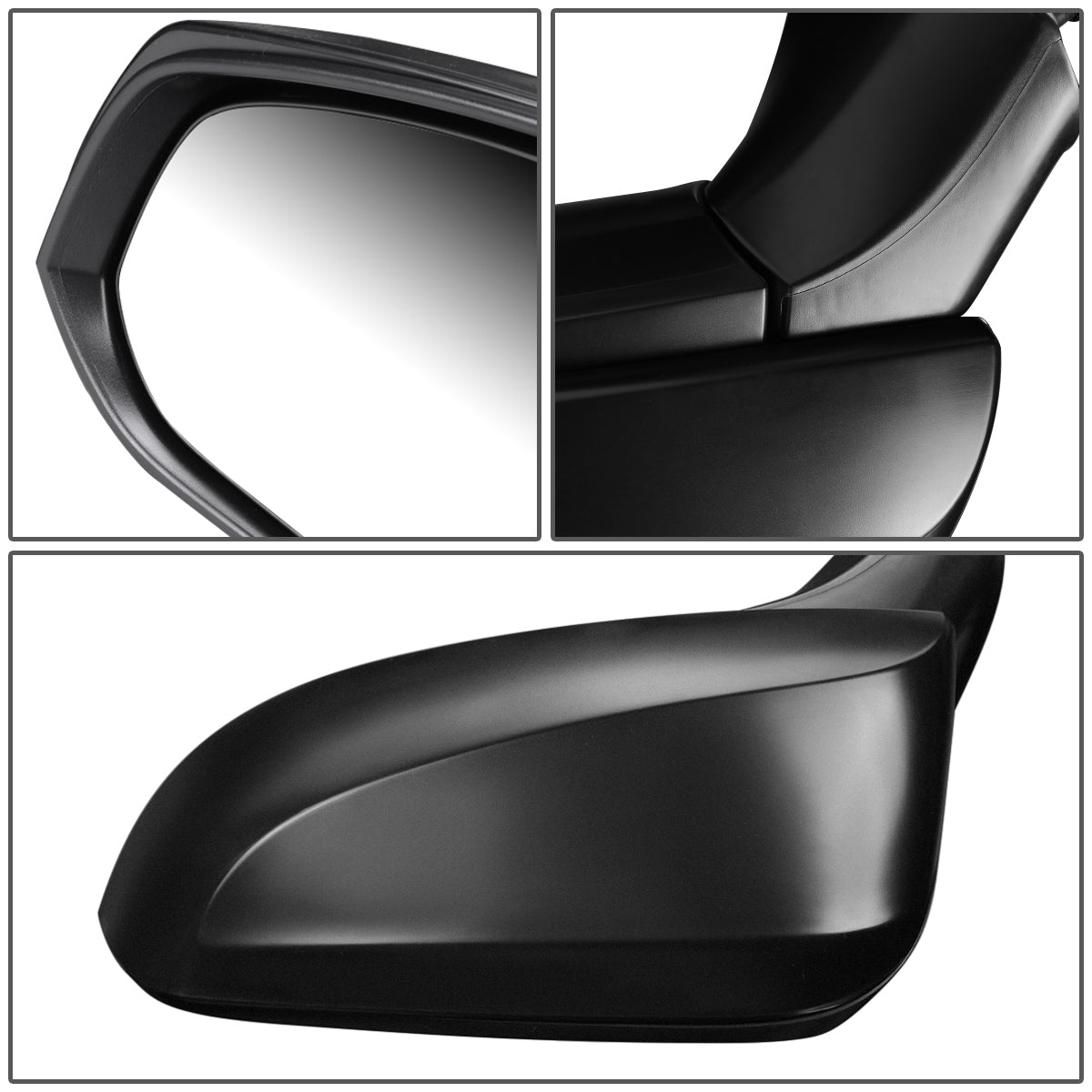 RETROVISOR MIRROR - OEM - 19+ TOYOTA RAV4 - POWERED - FOLDING - TEXTURED - BLACK - LEFT