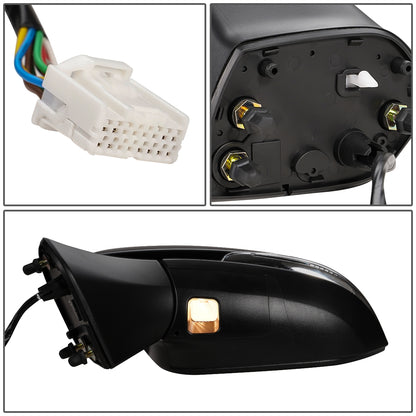 RETROVISOR MIRROR - OEM - 19+ TOYOTA RAV4 - POWERED - HEATED - W/ SIGNAL LIGHT - W/ BSD - FOLDING - BLACK MATERIAL - LEFT