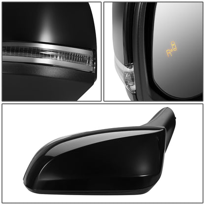 RETROVISOR MIRROR - OEM - 19+ TOYOTA RAV4 - POWERED - HEATED - W/ SIGNAL LIGHT - W/ BSD - FOLDING - BLACK MATERIAL - LEFT