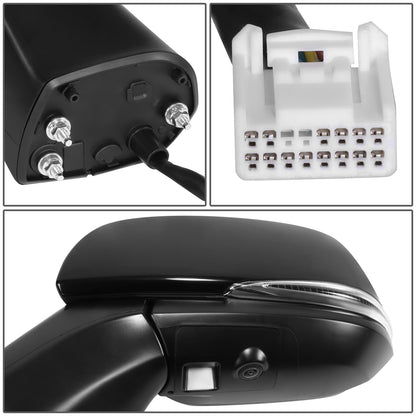 RETROVISOR MIRROR - OE STYLE - TOYOTA RAV4 19-24 - WITH POWER WITH HEATED WITH SIGNAL WITH BLIND SPOT WITH CAMERA - DRIVER SIDE - PAINT TO MATCH - BLACK