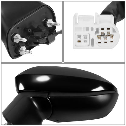 RETROVISOR MIRROR - OE STYLE - TOYOTA COROLLA 2020-2024 - WITH POWER WITH HEATED WITH BLIND SPOT - DRIVER LEFT SIDE - BLACK