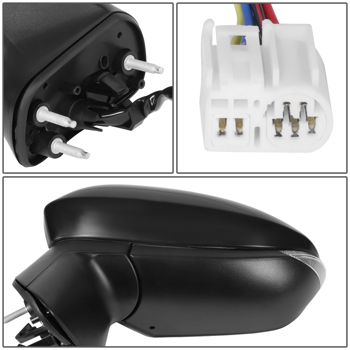 RETROVISOR MIRROR - TOYOTA COROLLA 2019-2024 - WITH POWER - WITH HEATED - WITH SIGNAL - WITH BLIND SPOT - OE STYLE - DRIVER LEFT SIDE