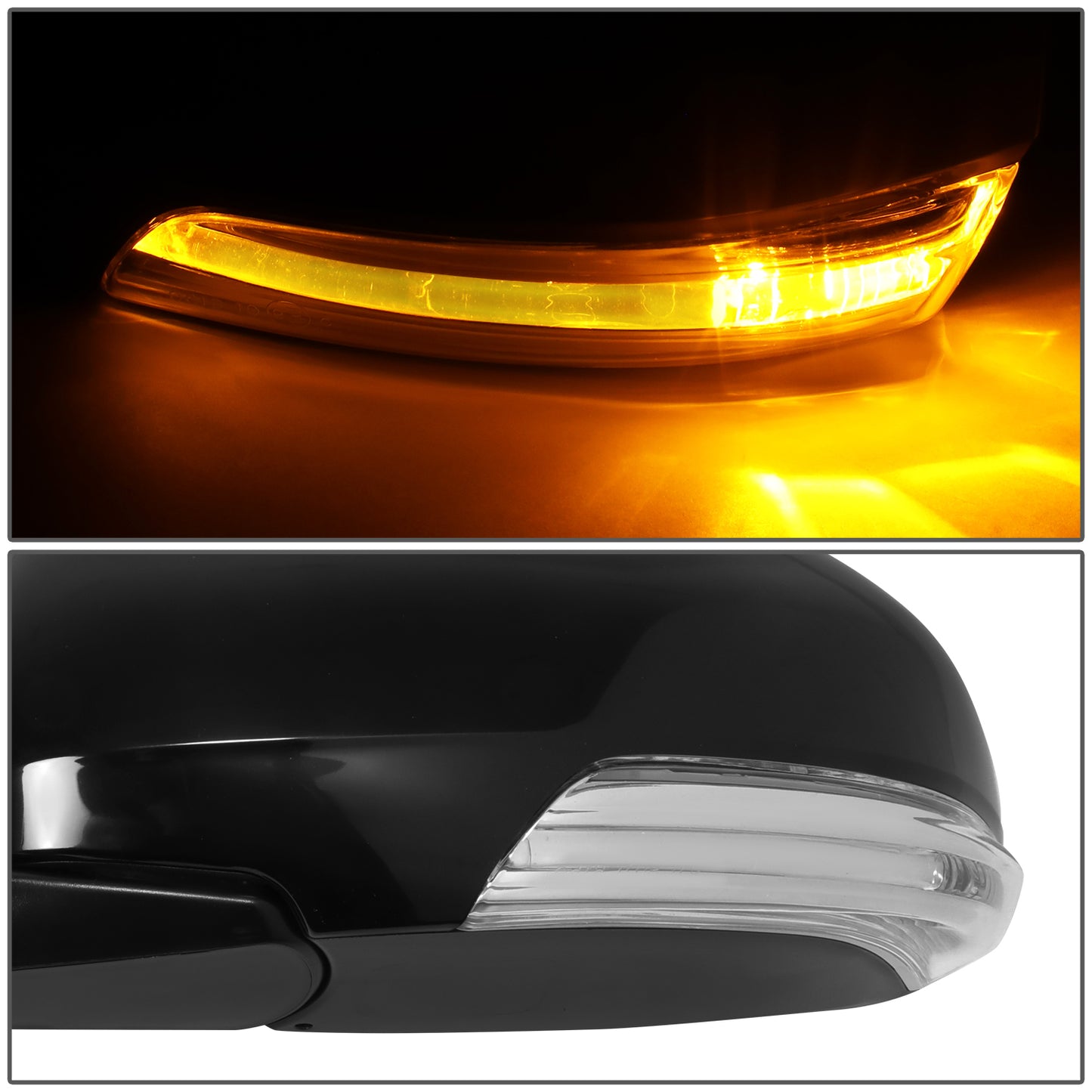 RETROVISOR MIRROR - OE STYLE - TOYOTA AVALON 11-12 - WITH POWER WITH HEATED GLASS WITH SIGNAL WITH MEMORY - DRIVER SIDE - PAINT TO MATCH - BLACK