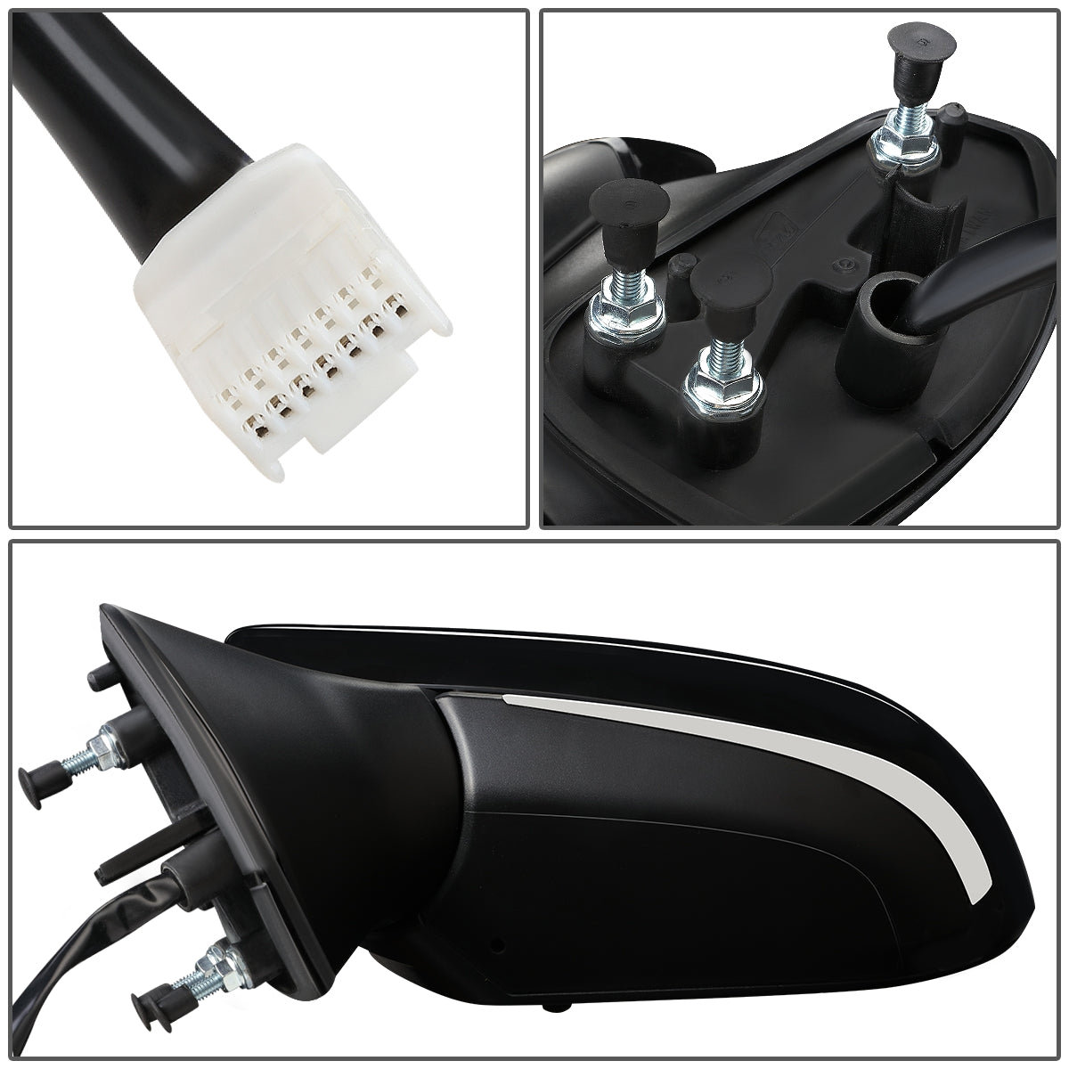 RETROVISOR MIRROR - OEM - 19+ TOYOTA AVALON - POWERED - HEATED - W/ SIGNAL LIGHT - FOLDING - BLACK MATERIAL - LEFT