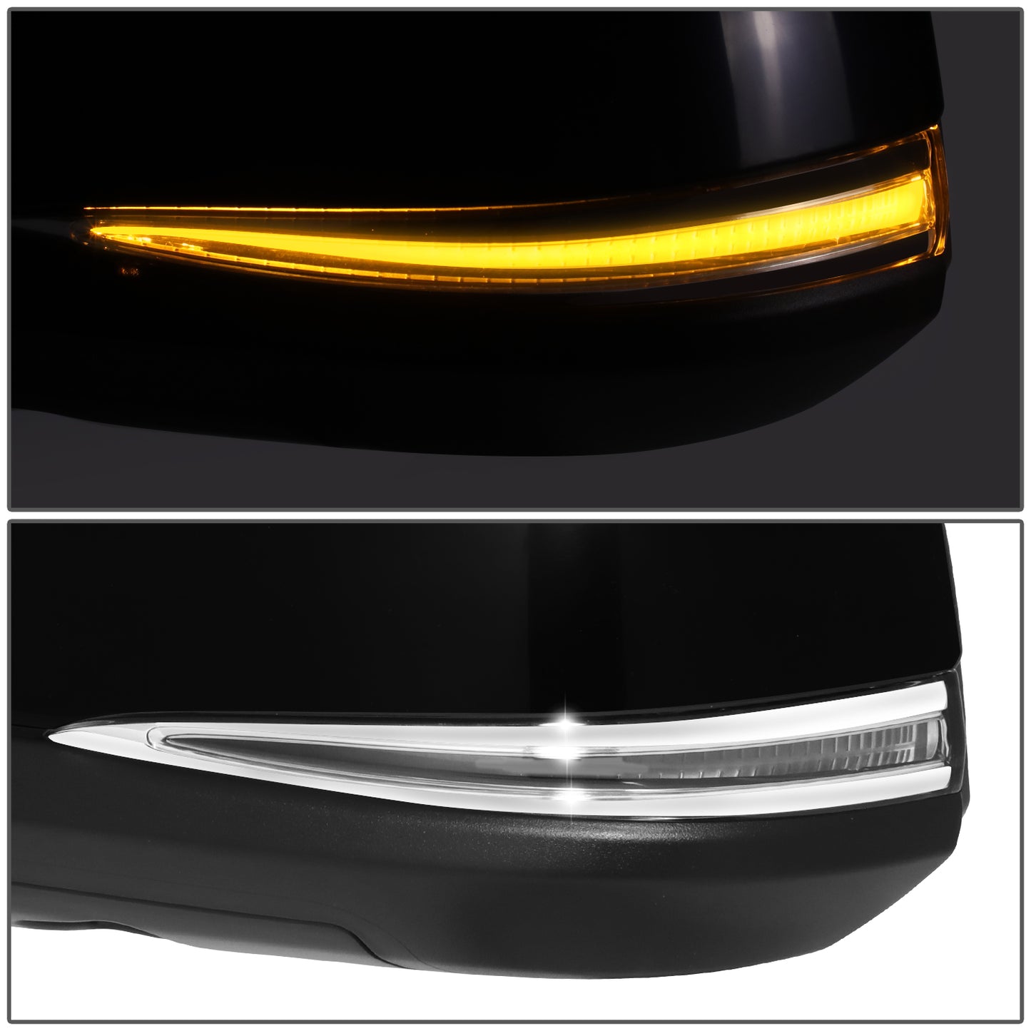 RETROVISOR MIRROR - OE STYLE - TOYOTA HIGHLANDER 2020-2024 - WITH POWER WITH HEATED GLASS WITH SIGNAL - DRIVER LEFT SIDE - BLACK