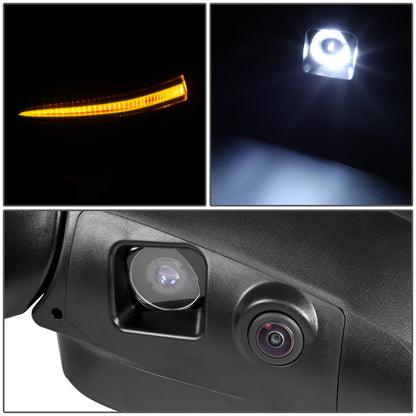 RETROVISOR MIRROR - OE STYLE - TOYOTA HIGHLANDER 20-24 - WITH POWER WITH HEATED GLASS WITH SIGNAL WITH BLIND SPOT WITH MEMORY WITH CAMERA - DRIVER SIDE - PAINT TO MATCH - BLACK