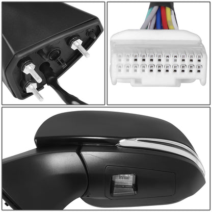 RETROVISOR MIRROR - OE STYLE - TOYOTA SIENNA 2021-2024 - WITH POWER FOLD WITH HEATED WITH SIGNAL WITH MEMORY WITH BLIND SPOT MIRROR - DRIVER LEFT SIDE - BLACK