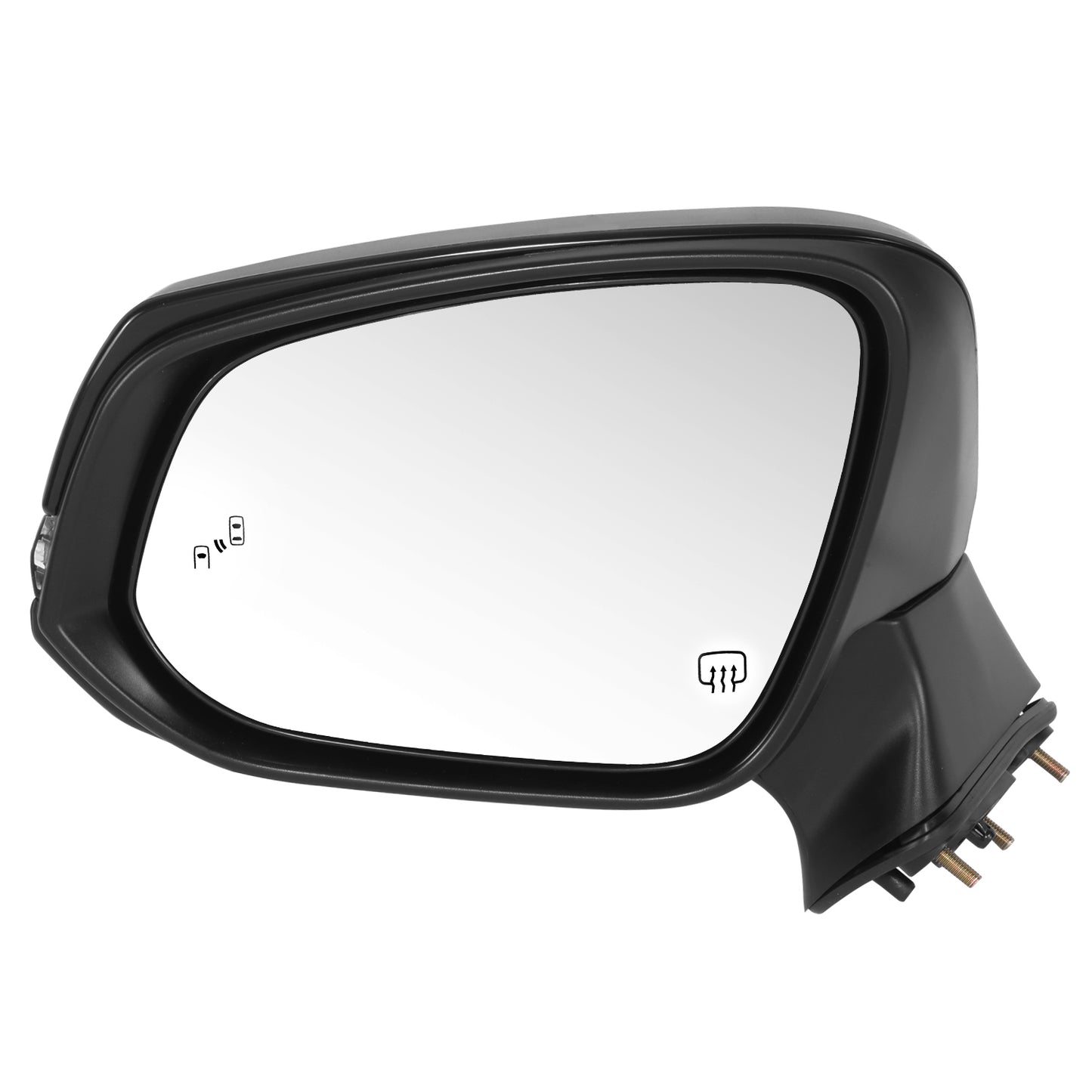 RETROVISOR MIRROR - OE STYLE - TOYOTA COROLLA CROSS 2022-2024 - WITH POWER WITH HEATED GLASS WITH SIGNAL WITH BLIND SPOT - DRIVER LEFT SIDE - BLACK
