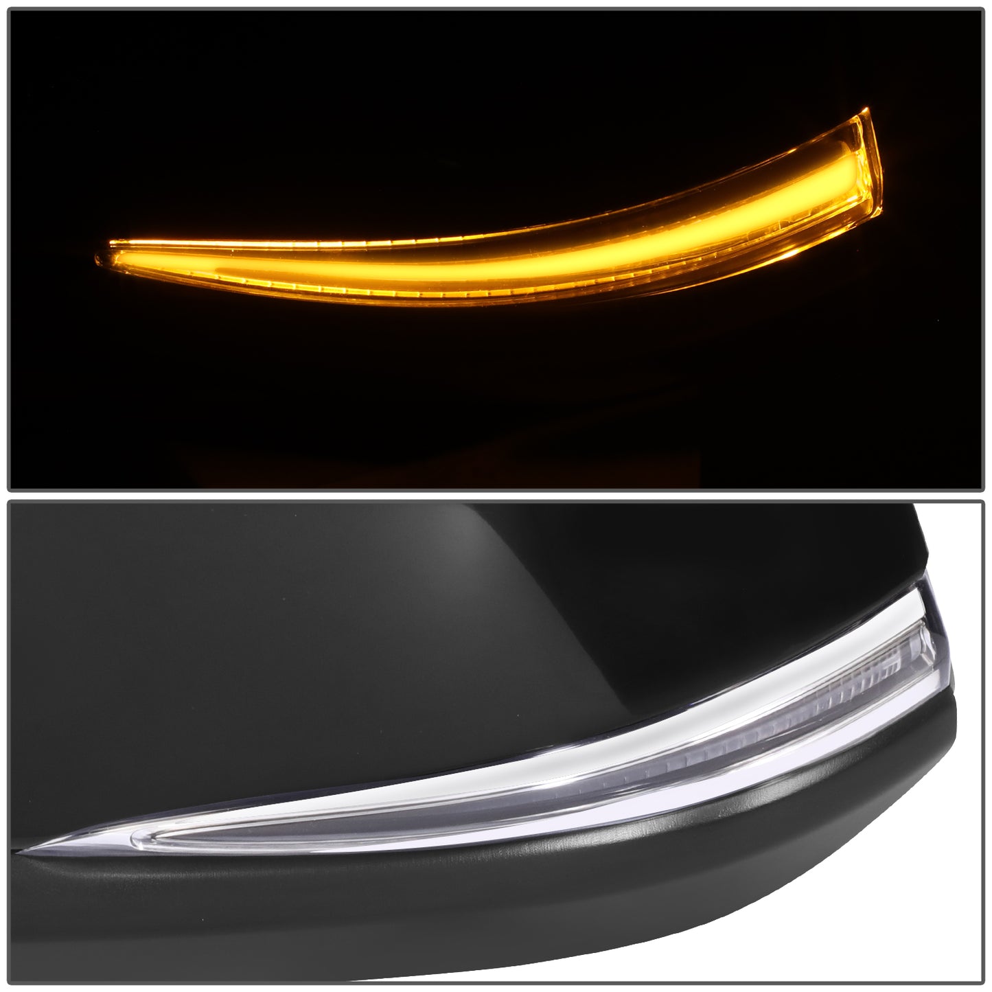 RETROVISOR MIRROR - OE STYLE - TOYOTA COROLLA CROSS 2022-2024 - WITH POWER WITH HEATED GLASS WITH SIGNAL WITH BLIND SPOT - DRIVER LEFT SIDE - BLACK