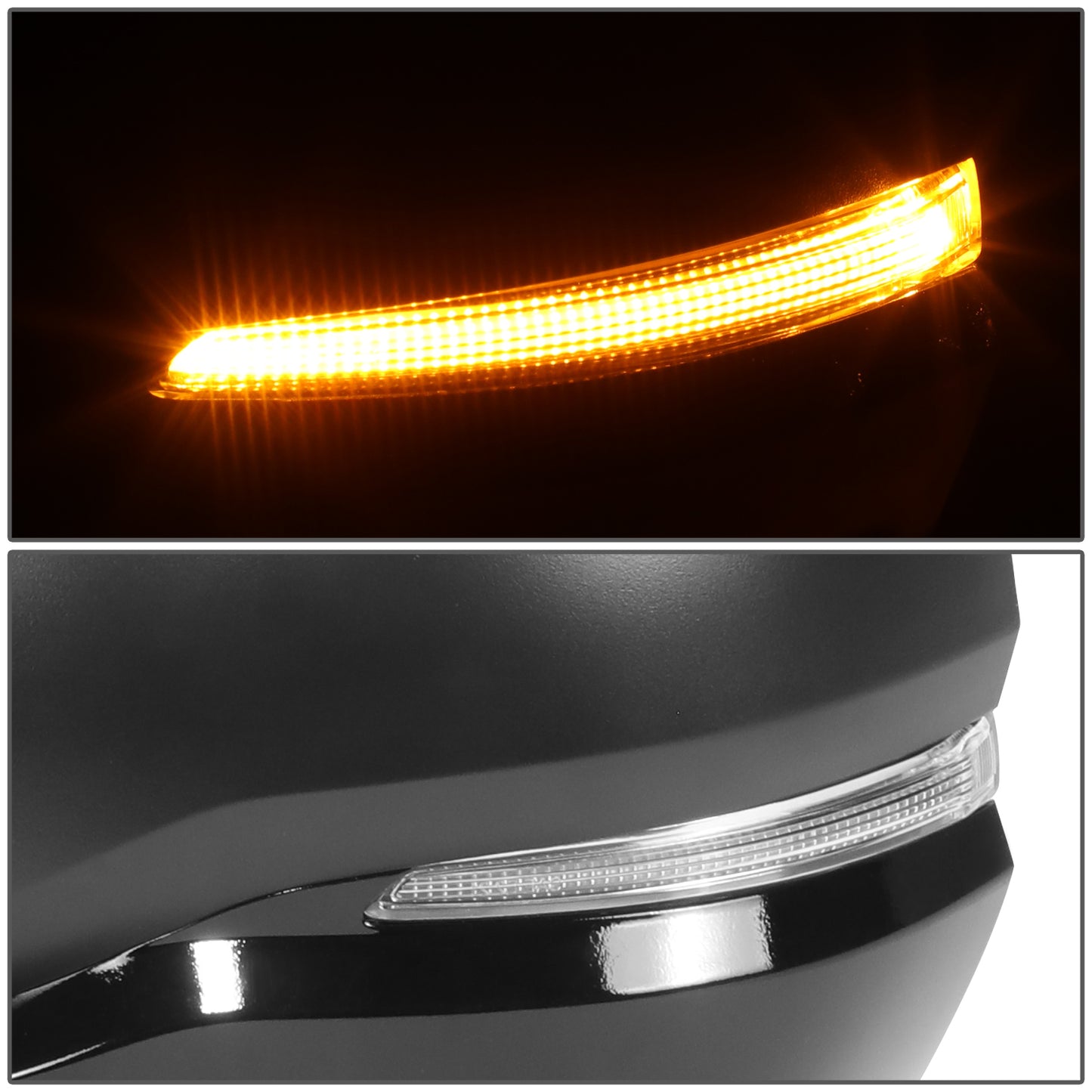 RETROVISOR MIRROR - OE STYLE - TOYOTA TUNDRA 22-24 - WITH POWER WITH HEATED WITH SIGNAL WITH BLIND SPOT - DRIVER SIDE - PAINT TO MATCH - BLACK