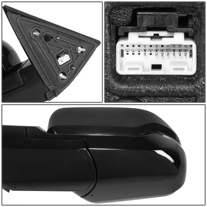 RETROVISOR MIRROR - OE STYLE - TOYOTA TUNDRA 22-24 - WITH POWER WITH HEATED WITH SIGNAL WITH BLIND SPOT - GLOSS COVER - DRIVER SIDE - PAINT TO MATCH - BLACK