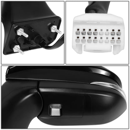 RETROVISOR MIRROR - OE STYLE - TOYOTA VENZA 21-24 - WITH POWER WITH HEATED WITH SIGNAL WITH BLIND SPOT - DRIVER SIDE - PAINT TO MATCH - BLACK