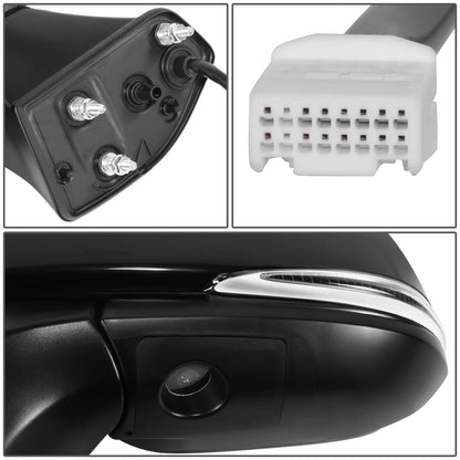 RETROVISOR MIRROR - OE STYLE - TOYOTA HIGHLANDER 20-24 - WITH POWER WITH HEATED GLASS WITH SIGNAL WITH BLIND SPOT WITH MEMORY - DRIVER SIDE - PAINT TO MATCH - BLACK