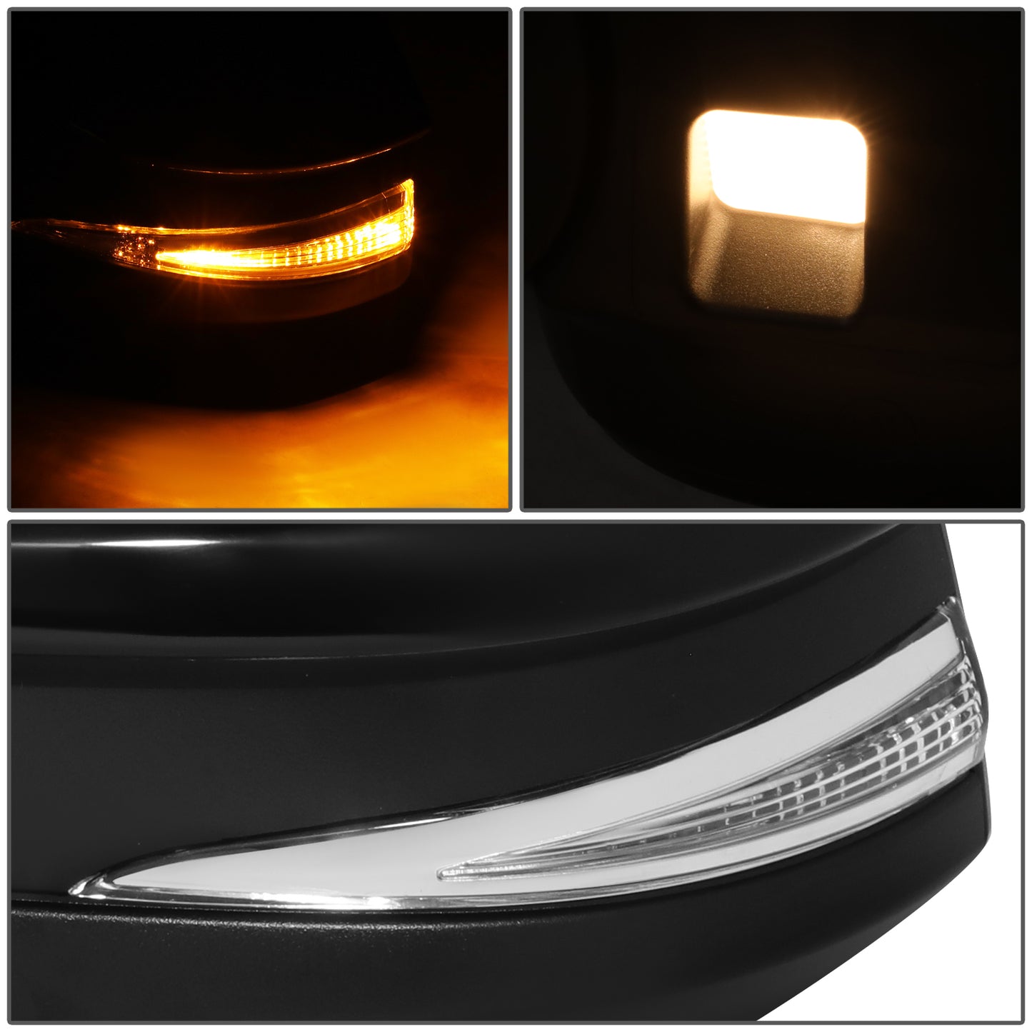 RETROVISOR MIRROR - OE STYLE - TOYOTA 4RUNNER 14-24 - WITH POWER WITH HEATED WITH SIGNAL WITH BLIND SPOT - DRIVER SIDE - PAINT TO MATCH - BLACK