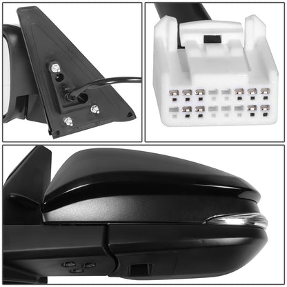 RETROVISOR MIRROR - OE STYLE - TOYOTA 4RUNNER 14-24 - WITH POWER WITH HEATED WITH SIGNAL WITH BLIND SPOT - DRIVER SIDE - PAINT TO MATCH - BLACK