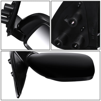 RETROVISOR MIRROR - OEM - 95-00 TOYOTA TACOMA - MANUAL MIRROR ADJUST - FOLDING - W/O OFF ROAD PACKAGE - TEXTURED - BLACK - RIGHT