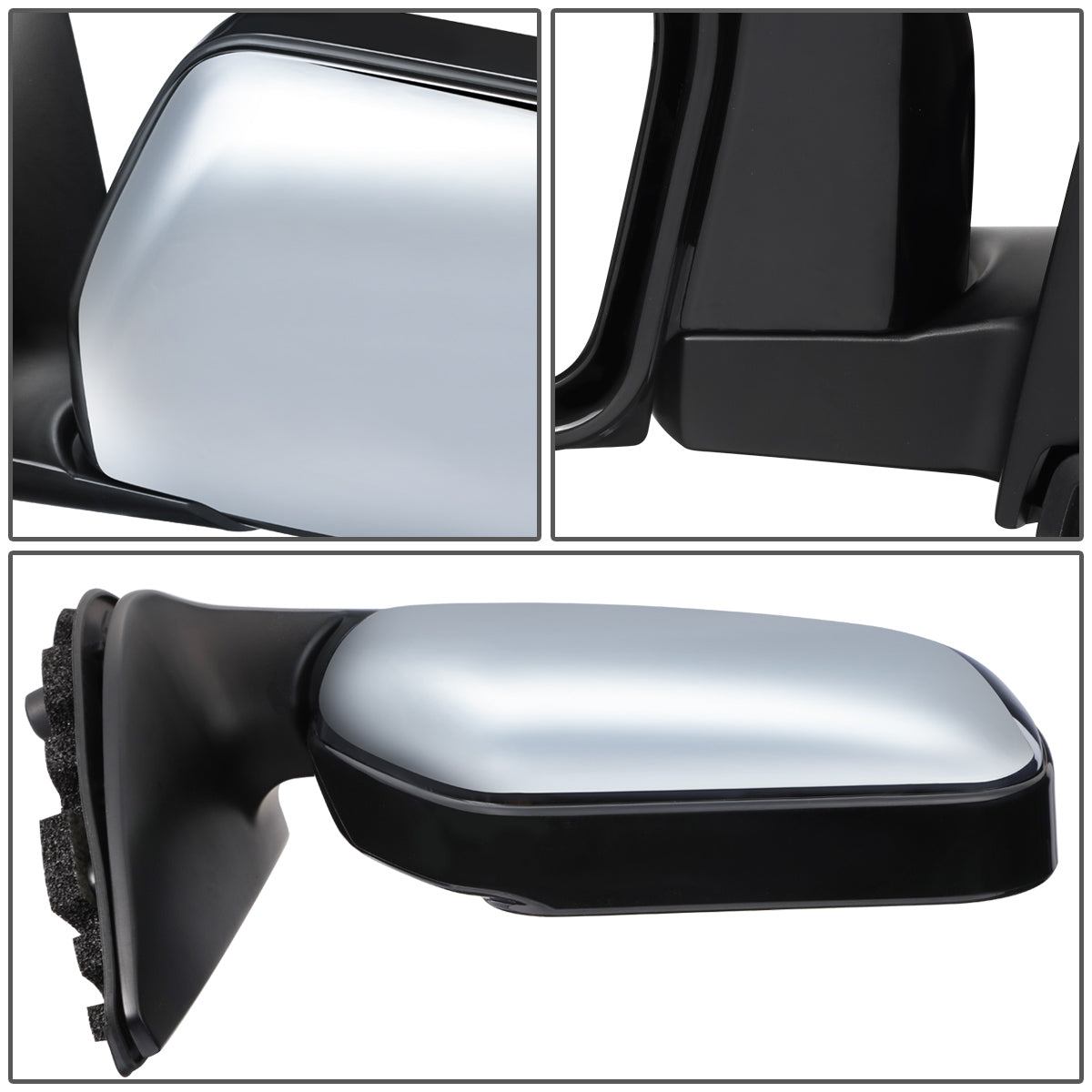 RETROVISOR MIRROR - OEM - 93-98 TOYOTA T100 - POWERED - FOLDING - CHROME COVER - RIGHT