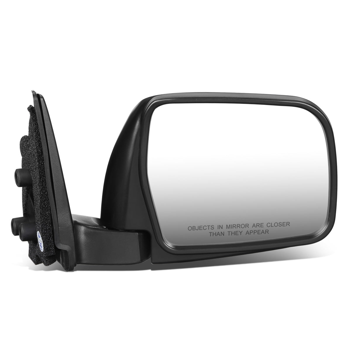 RETROVISOR MIRROR - OEM - 93-98 TOYOTA T100 - MANUAL - BLACK MATERIAL - RIGHT