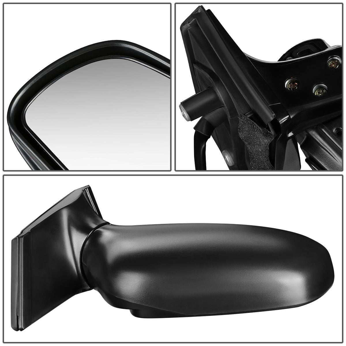 RETROVISOR MIRROR - OEM - 98-03 TOYOTA SIENNA - POWERED - HEATED - PAINTABLE - BLACK - RIGHT